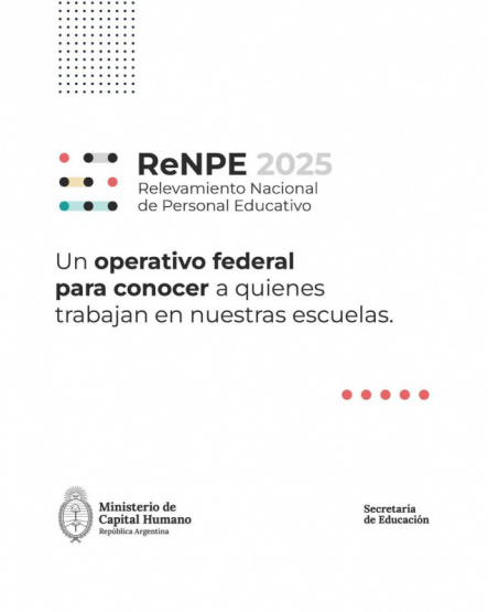 Un operativo federal para conocer a quienes trabajan en nuestras escuelas